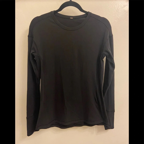 Lululemon Run Long Sleeve Reflective Cuffins Black Size Small - Picture 1 of 6